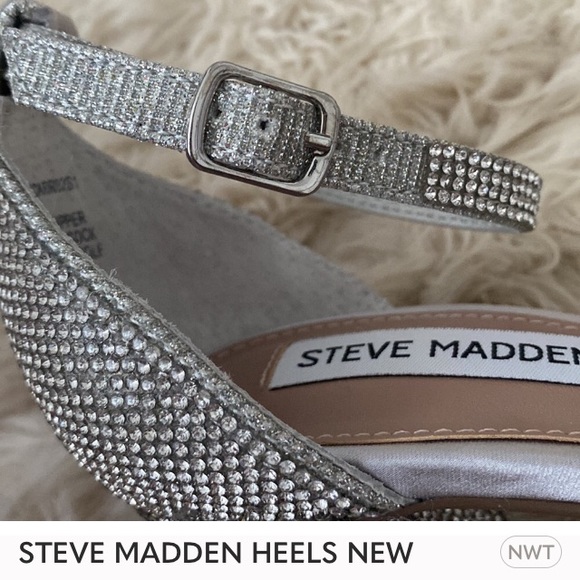 Steve Madden Crystal Heels NEW / box - Picture 6 of 6